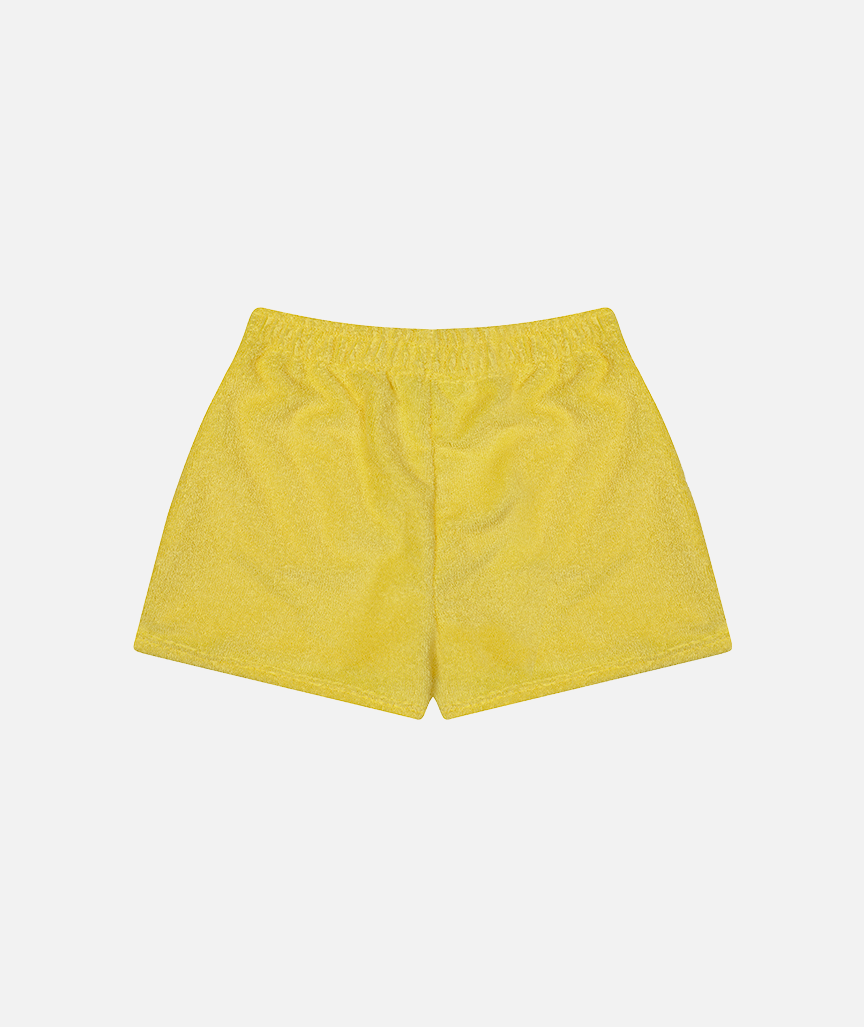 Gelbe Terry-Shorts